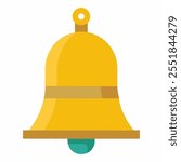 church bell vector icon with background