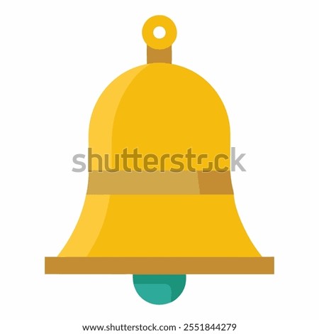 church bell vector icon with background