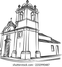 The Church of São Benedito is located in the square of the same name, in the Passagem neighborhood.