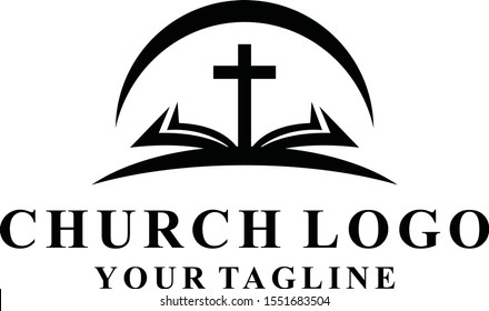 church and book logo design inspirations	