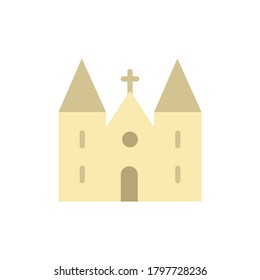 Church building architecture icon. Simple color vector elements of architecture icons for ui and ux, website or mobile application
