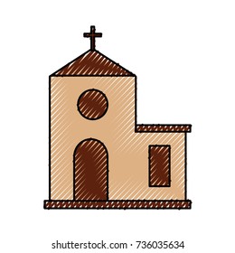 church building cartoon christmas celebration