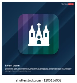 Church building Icon - Free vector icon