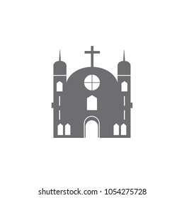church building icon. Simple element illustration. church building symbol design template. Can be used for web and mobile on white background