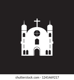 church building icon. Simple element illustration. church building symbol design template. Can be used for web and mobile