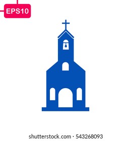 Church building Icon, Vector