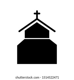 Church building icon vector design template