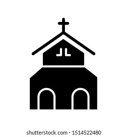 Church building icon vector design template