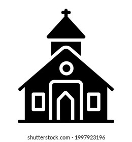 church, building icon, vector design usa independence day icon.