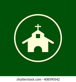 church building icon. vector eps10 icon
