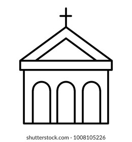 church building isolated icon