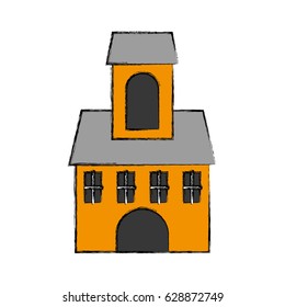 church building isolated icon