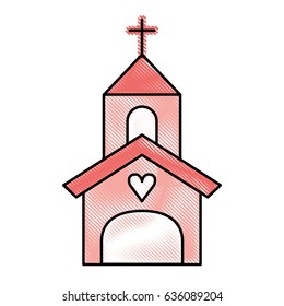 church building isolated icon