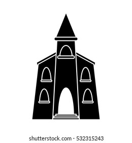 church building religious christian pictogram