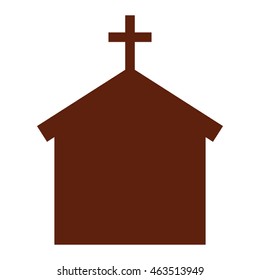church building silhouette icon vector isolated graphic