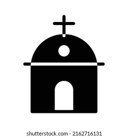 church building solid style icon, religion. vector designs that are suitable for websites, applications, apps.