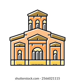 church byzantine color icon vector. church byzantine sign. isolated symbol illustration