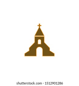 Church cartoon vector,icon on a white background
