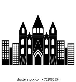 church cathedral in city icon image 
