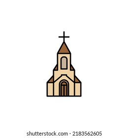 church, cathedral line icon. Elements of wedding illustration icons. Signs, symbols can be used for web, logo, mobile app, UI, UX