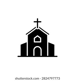 Church Chapel Building icon vector symbol illustration