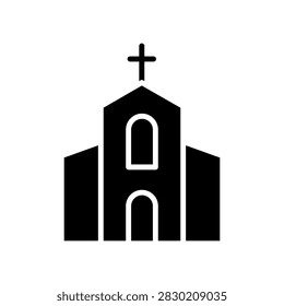 Church Chapel Building icon vector symbol illustration