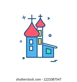 church christian holy cross icon vector design