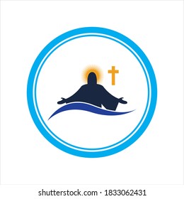 church christian  logo symbols  illustration design template
