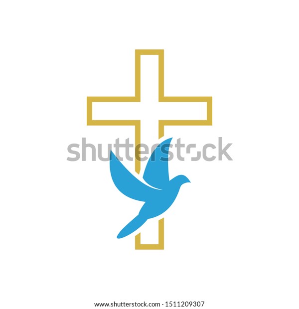 Church Christian Logo Vector Icon Design Stock Vector (royalty Free 