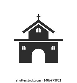 church christian vector icon design. 