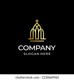 Church classy logo design template