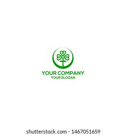 Church Clover Logo Design Vector