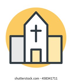 Church Colored Vector Icon