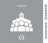 Church community - Vector flat minimal icon