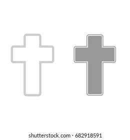 Church cross icon .