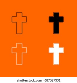 Church cross icon .