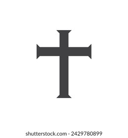 Kirche oder Kreuz Logo Symbol Vektor-Design