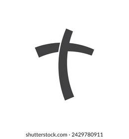 Church or cross logo icon vector design