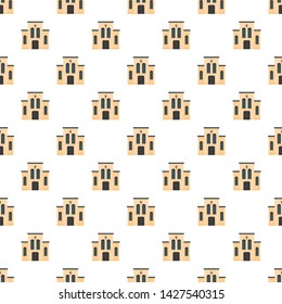 Church with cross pattern seamless vector repeat for any web design