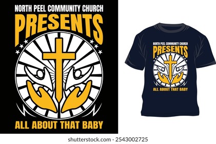 Church custom Typography T shirt Design