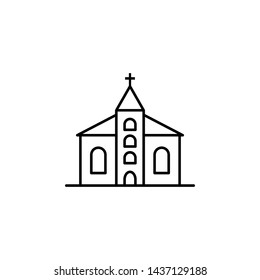 church, death outline icon. detailed set of death illustrations icons. can be used for web, logo, mobile app, UI, UX