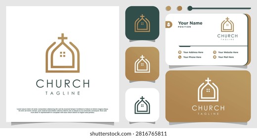 Church design element idea with modern siple concept