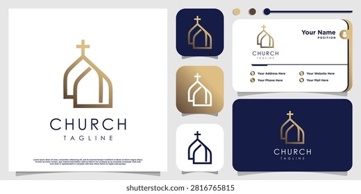 Church design element idea with modern siple concept