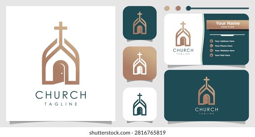 Church design element idea with modern siple concept