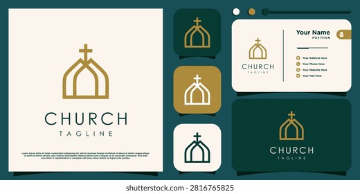 Church design element idea with modern siple concept
