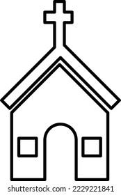 church design trendy on white background