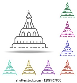 church dusk icon. Elements of Summer holiday & Travel in multi color style icons. Simple icon for websites, web design, mobile app, info graphics