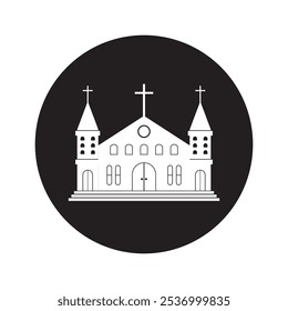 Church Element Icon Symbol Design