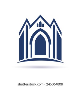 Church facade icon