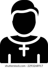 church father Vector illustration on a transparent background.Premium quality symbols.Glyphs vector icon for concept and graphic design.